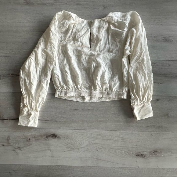 Banana Republic Keyhole Cropped Top Snow Day‎ XS NWT - Picture 4 of 4